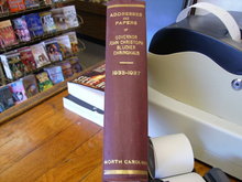 Addresses and Papers of Governor John Christopher Blucher Ehringhaus 1933-1937 hardcover