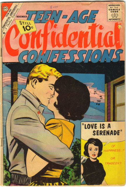 Teen-age Confidential Confessions #9 comic book very good 4.0