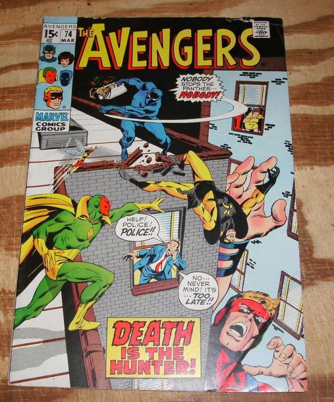 The Avengers #74 comic book very good/fine 5.0