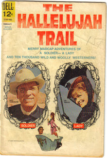 Hallelujah Trail movie comic book very good 4.0