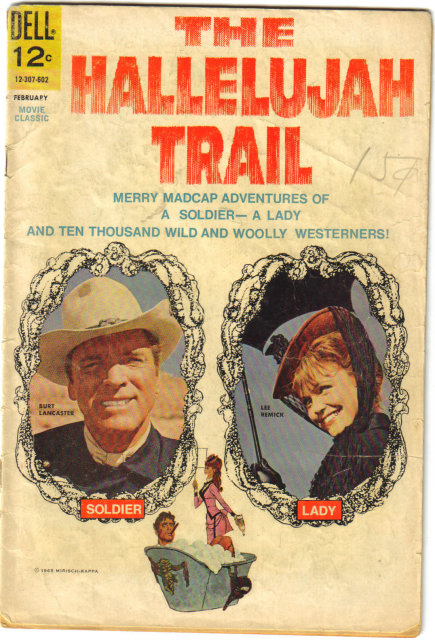 Hallelujah Trail movie comic book very good 4.0