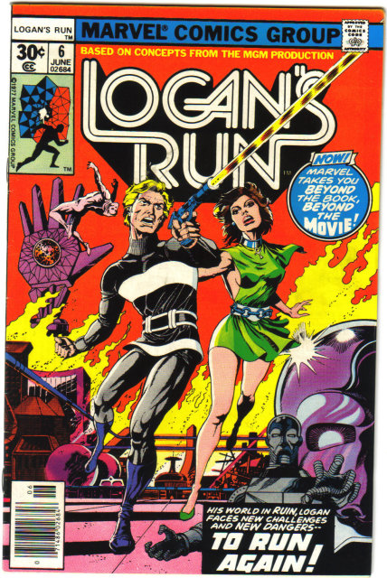 Logan's Run #6 comic book very fine/near mint 9.0