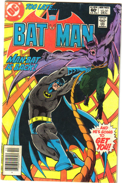 Batman #342 comic book very fine 8.0