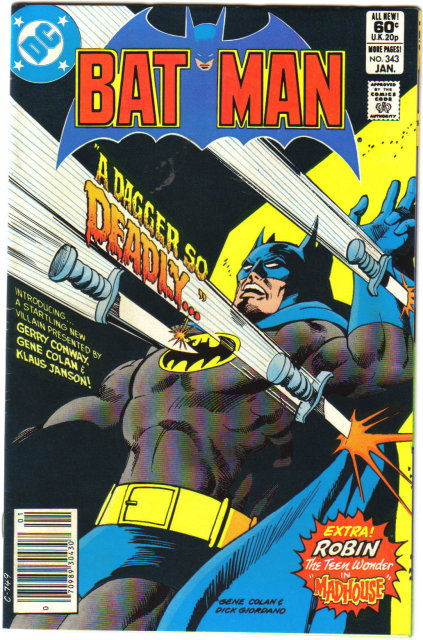Batman #343 comic book near mint 9.4