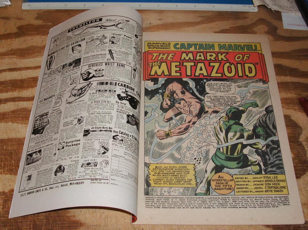 Captain Marvel #5 comic book vf 8.0