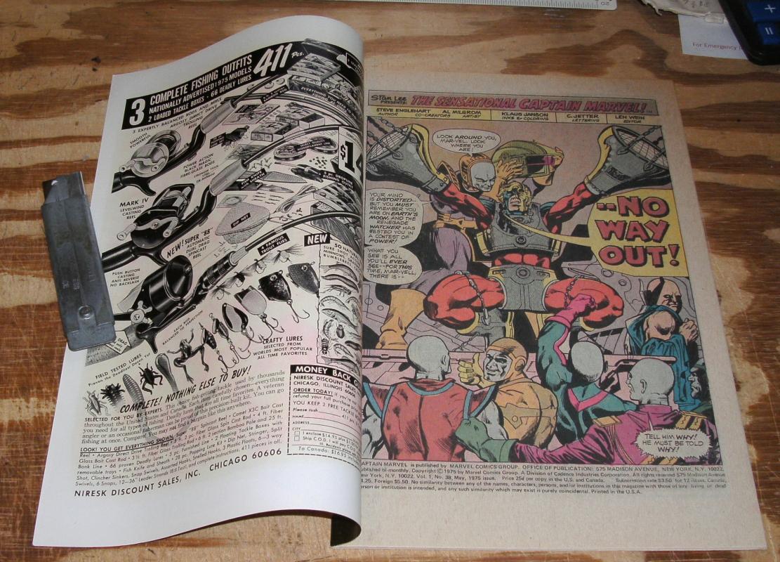 Captain Marvel #38 comic book near mint plus 9.6