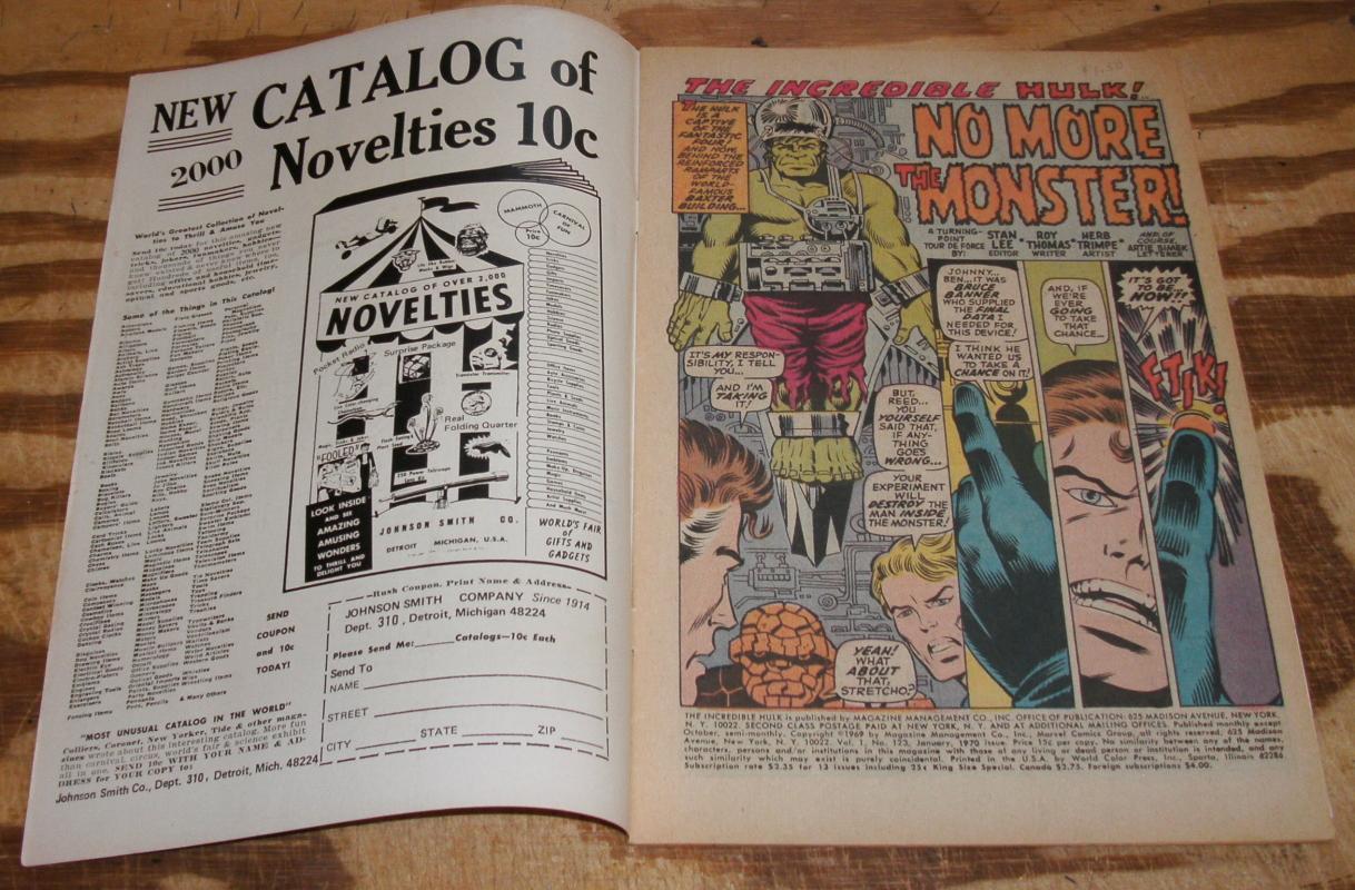 Incredible Hulk #123 comic vf /nm 9.0