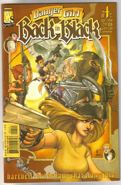 Danger Girl Back in Black set of 4 comic books