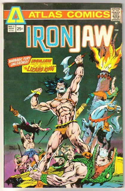 Atlas Comics' Ironjaw #3 comic book fine 6.0