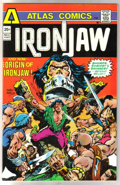 Atlas Comics' Ironjaw #4 comic book very fine 8.0