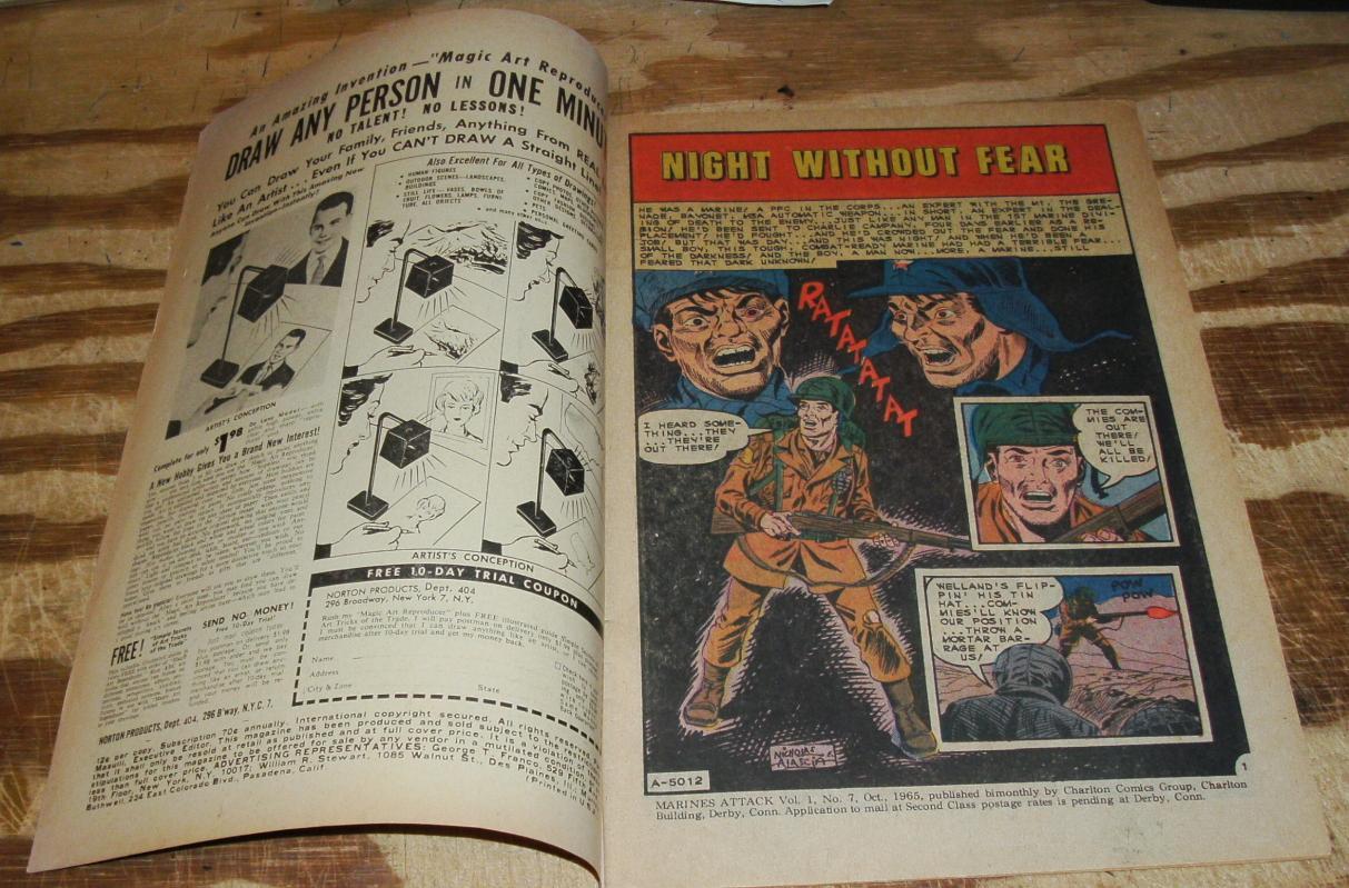 Marines Attack #7 comic book vf + 8.5