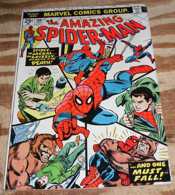 Amazing Spider-man #140 very fine with clipped letters page