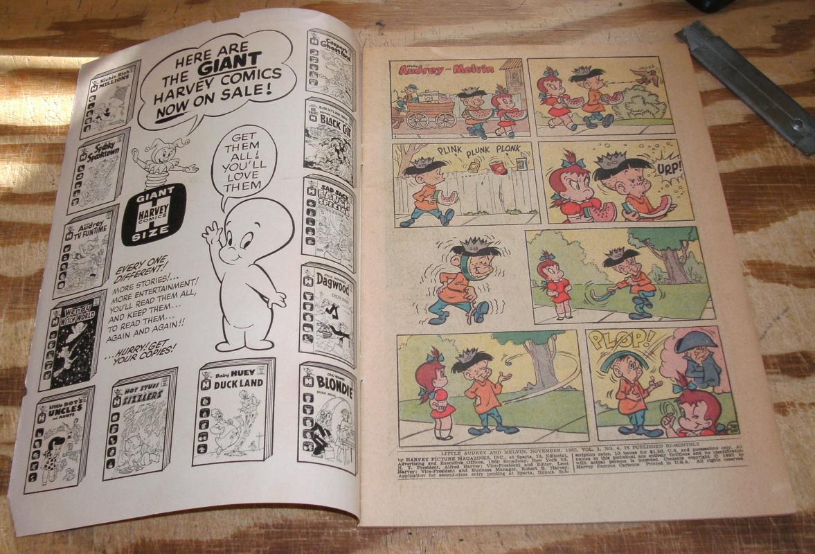 Little Audrey and Melvin #4 very good/fine 5.0
