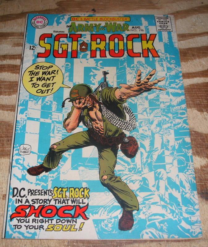 Our Army at War featuring Sgt. Rock #196 very good/fine 5.0