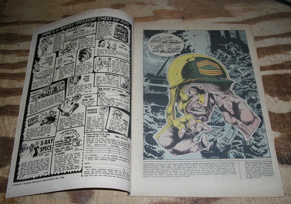 Our Army at War featuring Sgt. Rock #196 very good/fine 5.0