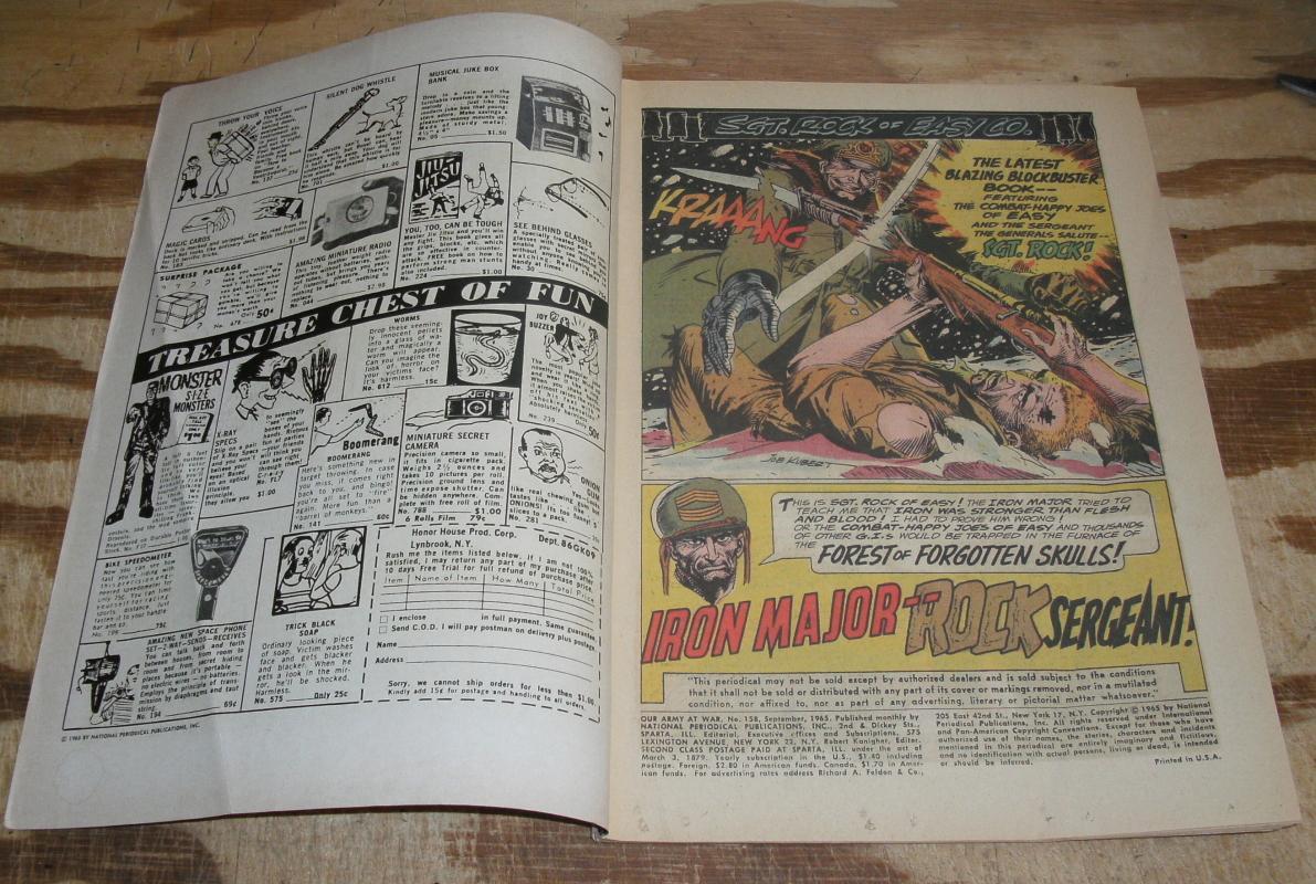 Our Army at War #158 vg/fn 5.0