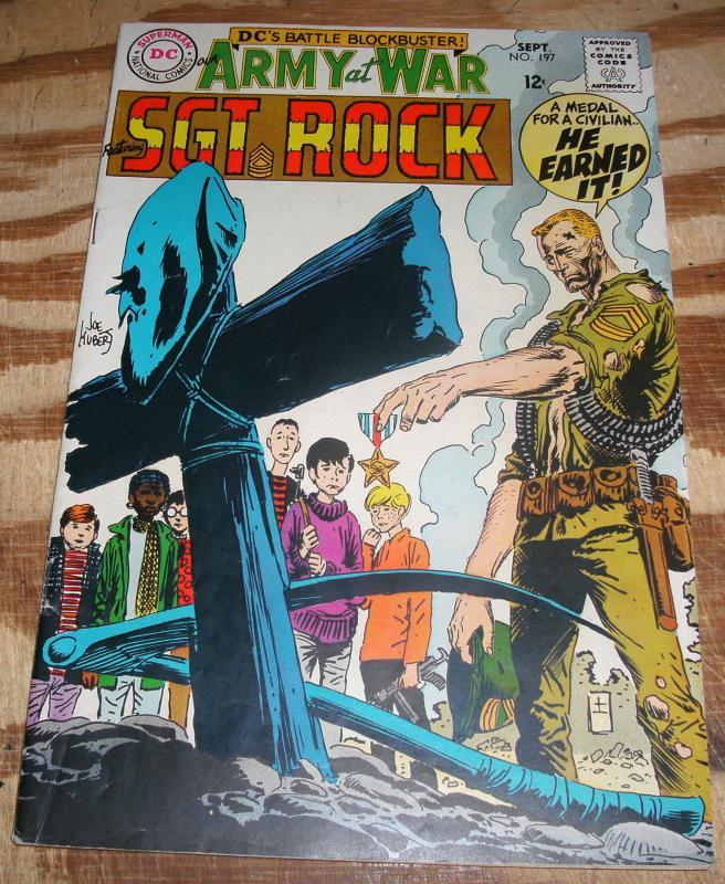 Our Army at War featuring Sgt. Rock #197 comic book fine 6.0