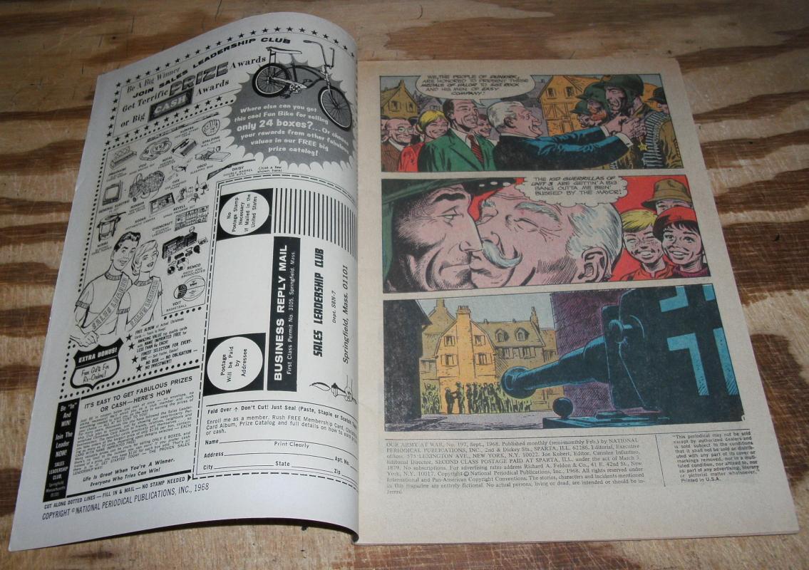 Our Army at War featuring Sgt. Rock #197 comic book fine 6.0
