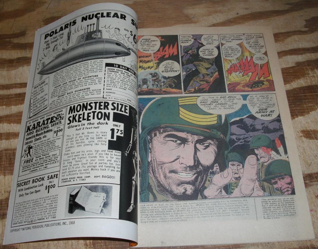 Our Army at War featuring Sgt. Rock #204 comic book fine 6.0