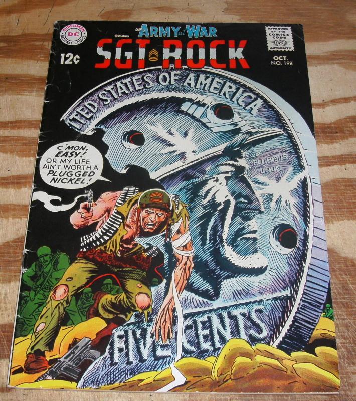 Our Army at War featuring Sgt. Rock #198 comic book very good/fine 5.0