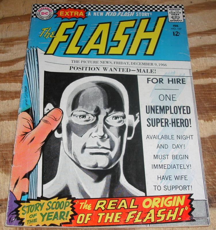 The Flash #167 very good/fine 5.0