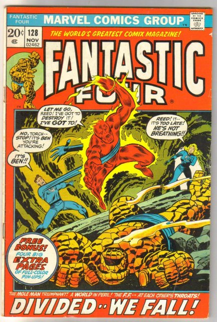 Fantastic Four #128 comic book very good/fine 5.0
