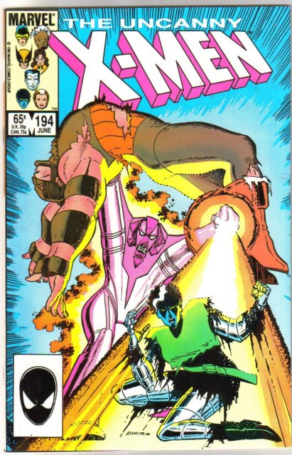 Uncanny X-Men #194 comic book near mint 9.4