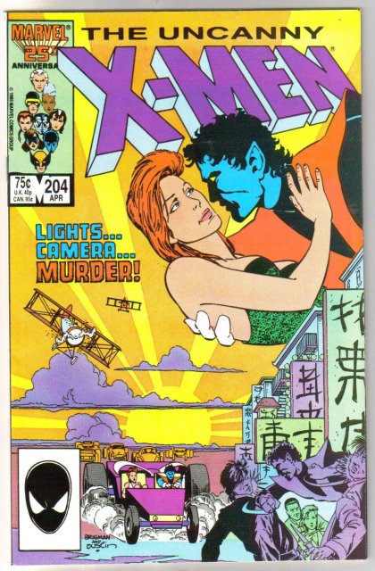 Uncanny X-Men #204 comic book near mint 9.4
