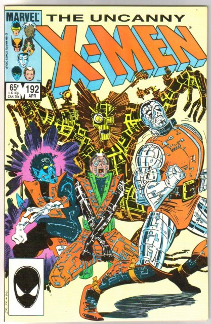 Uncanny X-Men #192 comic book near mint 9.4