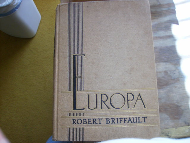 Europa hardcover original by Robert Briffault 1935
