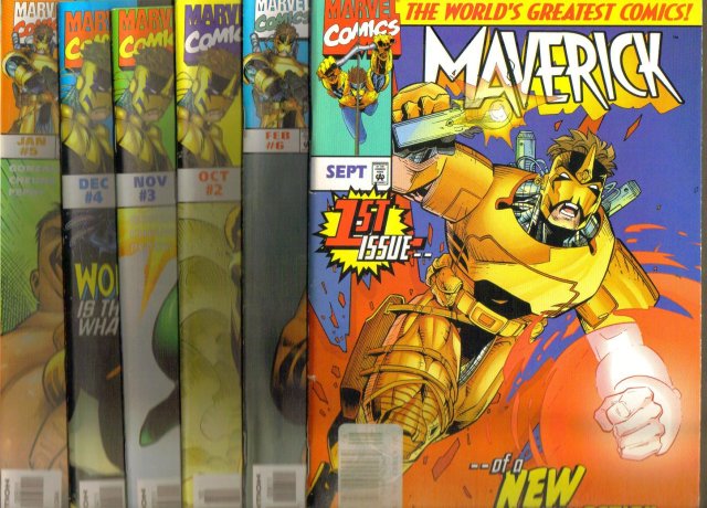 Maverick by Gonzalez original Marvel series 1 to 12 average near mint 9.4