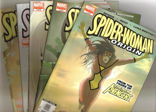 Spider-Woman Origin complete set of 5 comic books all mint