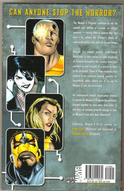 Weapon X The Underground trade paperback brand new mint