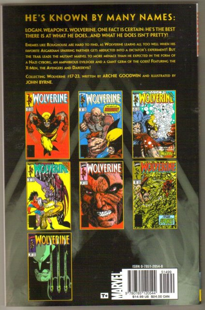 Marvel Classic 4 Wolverine trade paperback brand new mint