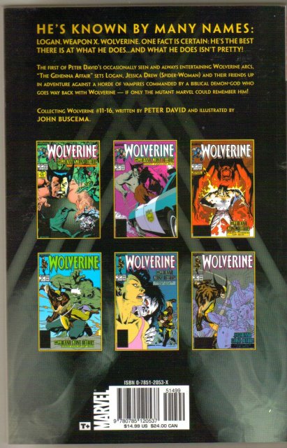Marvel Classic 3 Wolverine trade paperback brand new mint