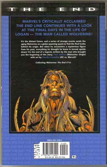 Wolverine the End trade paperback brand new mint
