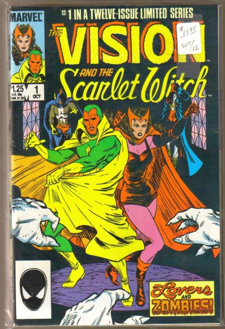 Vision and the Scarlet Witch 12 issue comic book mini-series