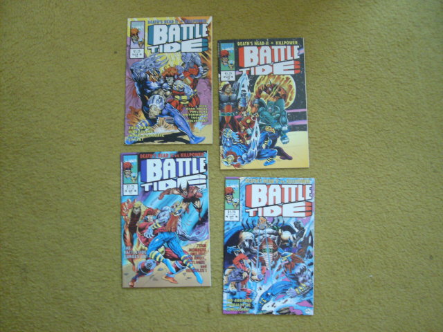 Death's Head II vs Killpower in Battle Tide 4 issue mini-series near mint comic books
