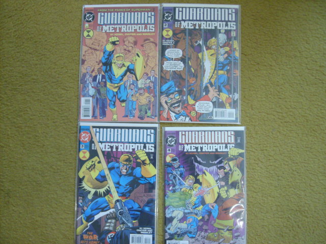 Guardians of Metropolis 4 issue mini-series comic books