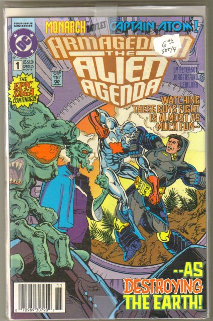 Armageddon The Alien Agenda 4 issue set near mint comic books