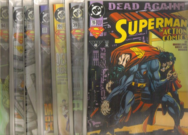 Superman Dead Again! 7 issue set near mint comic books