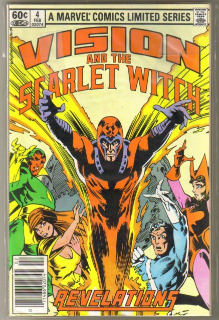 Vision and the Scarlet Witch 4 issue set near mint comic books