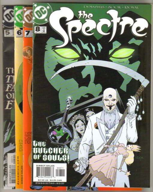 The Spectre issues 5,6,7,8 near mint comic books