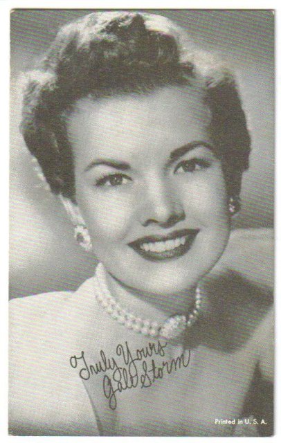 Gale Storm arcade card