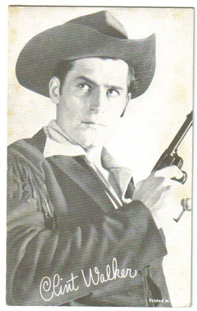 Clint Walker arcade card