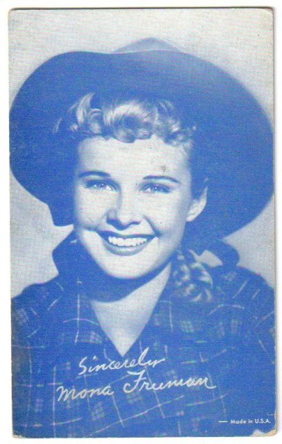 Mona Freeman arcade card