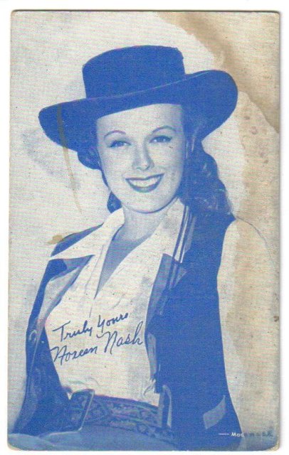 Noreen Nash arcade card with minor stain
