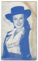 Noreen Nash arcade card with minor stain