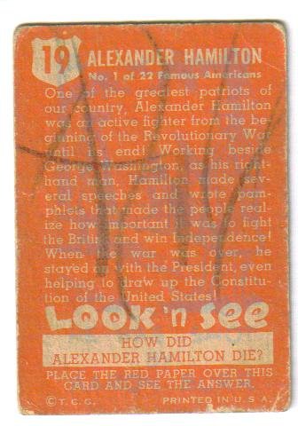 Alexander Hamilton Look'n See card