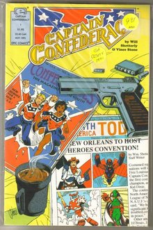 Captain Confederacy 4 issue mini series near mint comic books